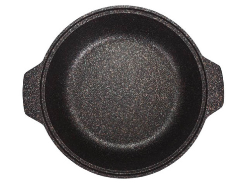 Кастрюля-жаровня 4 л с антипригарным покрытием со стеклянной крышкой, Kukmara (Granit Ultra Original), жго41а