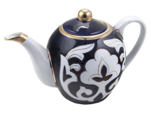 Чайник Пахта, Turon Porcelain, с золотом, 0.7 л