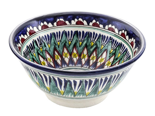 Коса "Риштанская керамика", Синяя, Ø 18 см