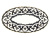 Тарелка овальная Пахта, Turon Porcelain, с золотом, Ø 29 см Тарелка овальная Пахта, Turon Porcelain, с золотом, Ø 29 см