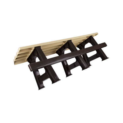 Скамейка садовая Альтернатива М4910, (бежево-коричневый), 120х40х42