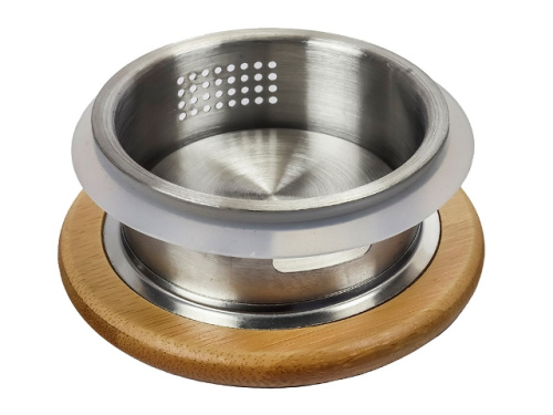 Кувшин стеклянный с металлической крышкой-фильтром, 1.5 л