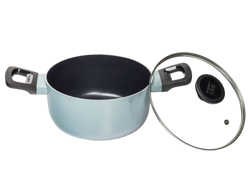 Кастрюля со стеклянной крышкой BergHOFF Leo Slate, 2.9 л