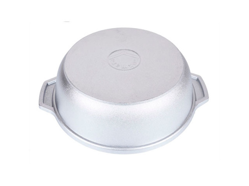 Кастрюля-жаровня 3 л с антипригарным покрытием со стеклянной крышкой, Kukmara (Granit Ultra Blue), ж34