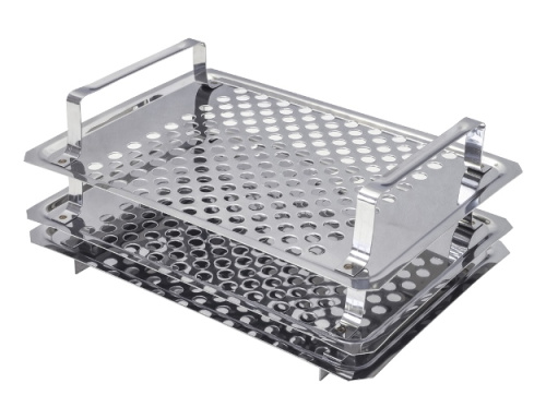 Коптильня двухъярусная 35х25х15 см из нержавеющей стали, Kukmara, кн13