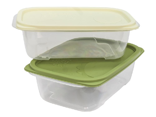Набор из 2-х пищевых контейнеров с крышкой по 2 л, прямоугольные, Plover