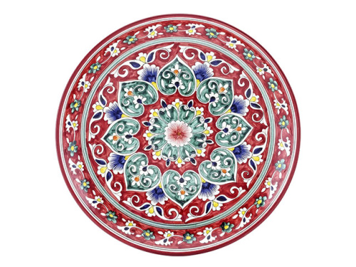 Блюдо Ляган "Риштанская керамика", Коракалам, диаметр 32 см RSN040 Блюдо Ляган "Риштанская керамика", Коракалам, диаметр 32 см RSN040