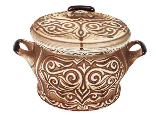 Супник "Славянская Керамика", Орнамент бежевый матовый, 3 л