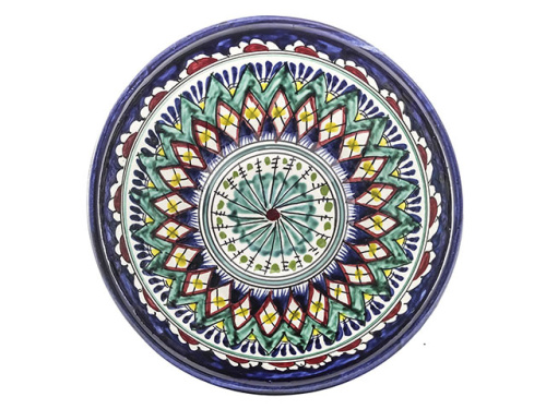 Коса "Риштанская керамика", Синяя, Ø 18 см