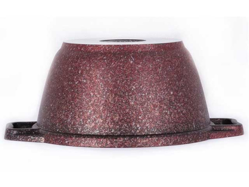 Кастрюля 1 л с антипригарным покрытием со стеклянной крышкой, Kukmara (Granit Ultra red), кга12а