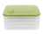 Контейнер с крышкой для хранения и заморозки продуктов на 4 секции, 30х23х14 см, зеленый