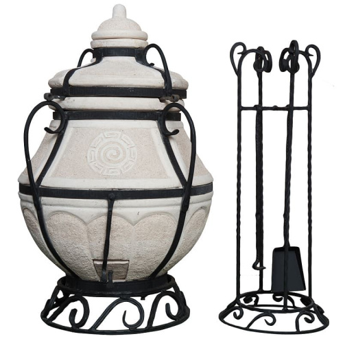 Тандыр дровяной AMFORA "Аладдин Mini" стойка, подставка