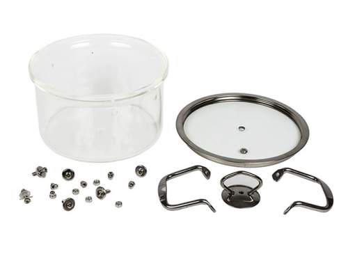 Кастрюля бульонная со стеклянной крышкой, 2.3 л