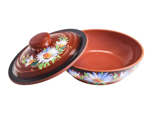 Жаровня малая "Славянская Керамика", Ромашка, 1.4 л