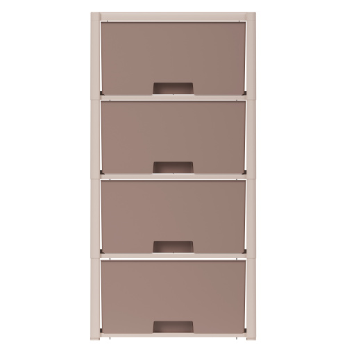 Комод "Колорит" на 4 секции, Альтернатива М7834, беж.