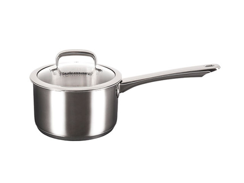 Ковш 1.5 л из нержавеющей стали со стеклянной крышкой, Kukmara (Leon), LN-LDL1516G