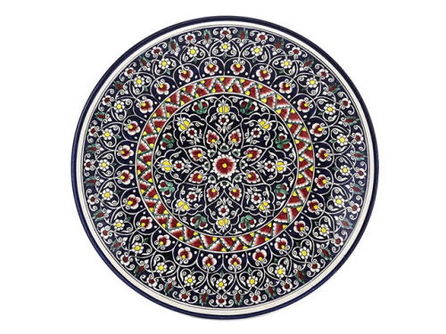 Блюдо Ляган "Риштанская керамика", Коракалам, Ø 42 см