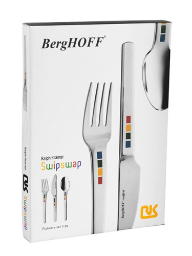 Набор детских столовых приборов BergHOFF Swipswap, 3 предмета