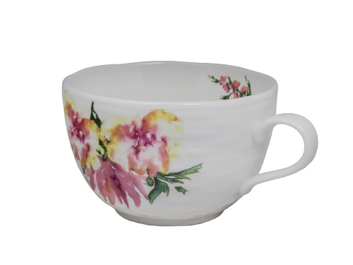 Чайная пара Flowers Line: чашка, блюдце PLOVER, 280 мл