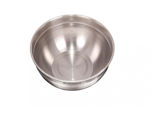 Миска из нержавеющей стали 2.8 л, Kukmara, BL2820