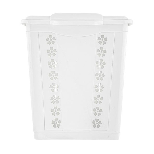Корзина с крышкой для белья Альтернатива М8342 (белый), 60л