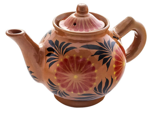 Чайник "Риштанская керамика", коричневый, 1.0 л