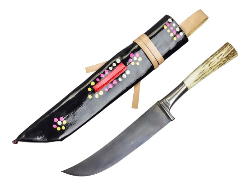 Нож Пчак мини, рукоять: рог косули