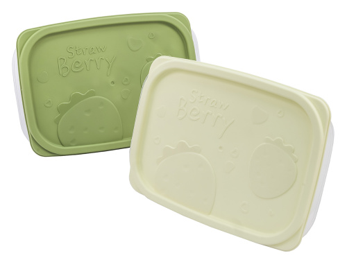 Набор из 2-х пищевых контейнеров с крышкой по 2 л, прямоугольные, Plover