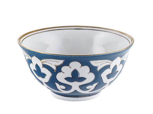 Коса Бирюзовая Пахта, Turon Porcelain, с золотом, Ø 13.8 см