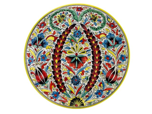 Набор чайный "Риштанская керамика", Турецкий стиль, желтый, 10 предметов