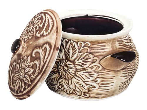 Набор супник 3 л + 4 горшка 0.6 л "Славянская Керамика", Весна