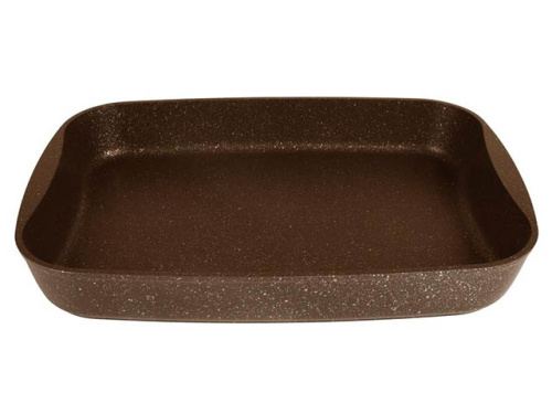 Противень с антипригарным покрытием 36.5х26х5.5 см, Kukmara (Кофейный мрамор), пмк02а 