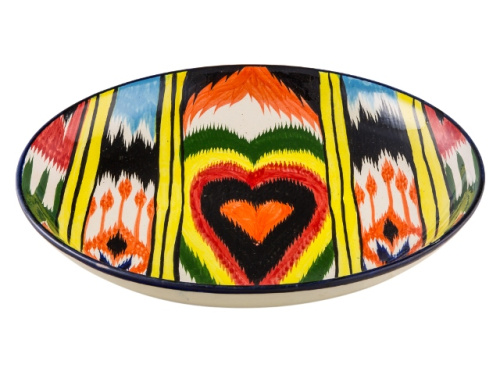 Блюдо Ляган "Риштанская керамика", Атлас, диаметр 28 см RS5 Блюдо Ляган "Риштанская керамика", Атлас, диаметр 28 см RS5