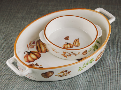 Форма для запекания керамическая October Line, PLOVER, 35 см