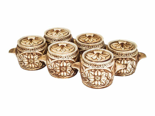 Горшок для запекания "Славянская Керамика", Весна, 0.6 л, 6 шт