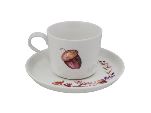Чайная пара October Line: чашка, блюдце, PLOVER, 200 мл