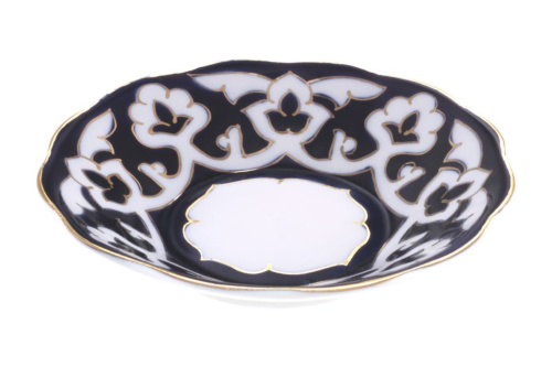 Тарелка "Пахта", рифленый край, Премиум, диаметр 13 см