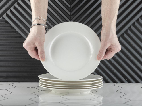 Набор фарфоровых тарелок "Аврора" 6 штук, PLOVER, 19 см