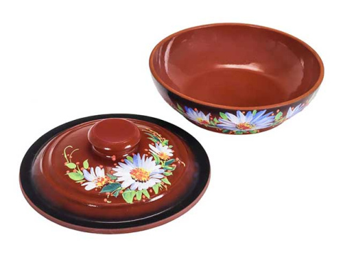 Жаровня малая "Славянская Керамика", Ромашка, 1.4 л