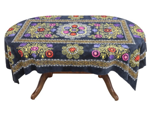 Скатерть сюзане, длина 220 см, ширина 134 см