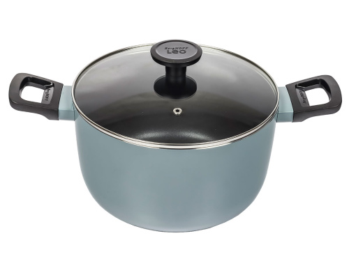 Кастрюля со стеклянной крышкой BergHOFF Leo Slate, 5.6 л