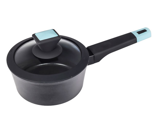 Ковш с антипригарным покрытием со стеклянной крышкой PLOVER, 16 см