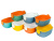 Дуршлаг с миской 2 в 1 овальный, пластиковый, 2.5 л, синий/желтый Дуршлаг с миской 2 в 1 овальный, пластиковый, 2.5 л, синий/желтый