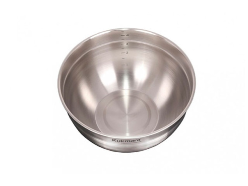 Миска из нержавеющей стали 4.9 л, Kukmara, BL4924