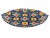 Блюдо Ляган овальный "Риштанская керамика", Узбекистан, диаметр 41 см