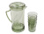 Кувшин с крышкой 2 л со стаканами 4 шт  по 300 мл, пластик, зеленый