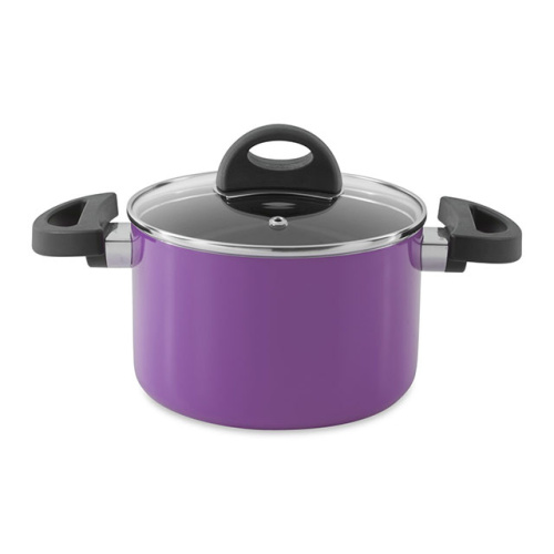 Кастрюля со стеклянной крышкой BergHOFF Eclipse, (фиолетовый) 2 л Кастрюля со стеклянной крышкой BergHOFF Eclipse, (фиолетовый) 2 л