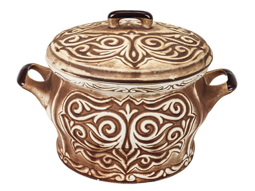 Супник "Славянская Керамика", Орнамент бежевый матовый, 3 л