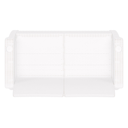 Садовый диван Альтернатива "Ротанг-плюс" М8351, (белый), 127х70х79