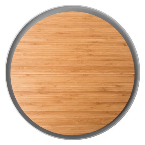 Доска разделочная бамбуковая с тарелкой 36,5*2см Leo